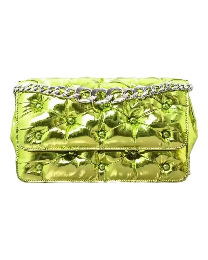 Benedetta Bruzziches Carmen metallic-effect shoulder bag - Grün Grün
