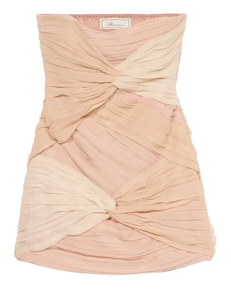 Blumarine Kurzes Kleid mit Knoten - Rosa Rosa