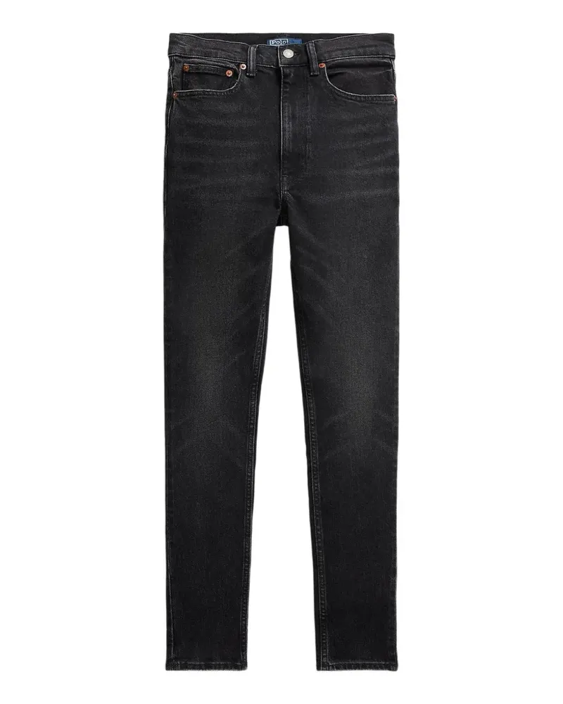 Ralph Lauren Slim-Fit-Jeans mit hohem Bund - Schwarz Schwarz