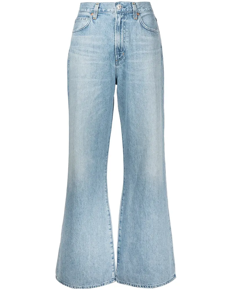 Citizens of humanity Schlagjeans mit hohem Bund - Blau Blau
