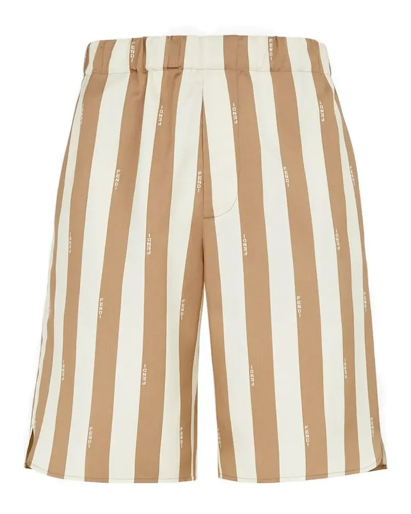 Fendi Pequin Shorts - Braun Braun