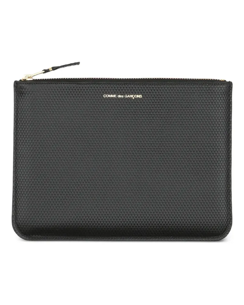 Comme des Garçons Strukturiertes Portemonnaie - Grau Grau