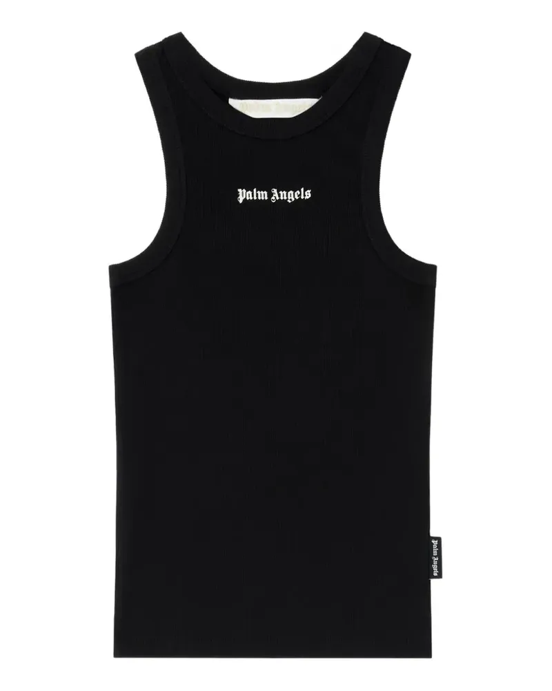 Palm Angels Classic Tanktop mit Logo - Schwarz Schwarz