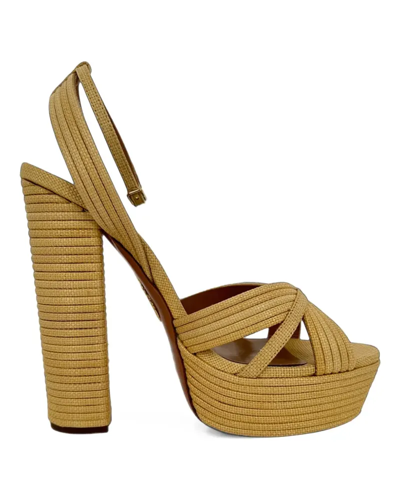 Aquazzura Sundance Plateau Sandalen - Gelb Gelb