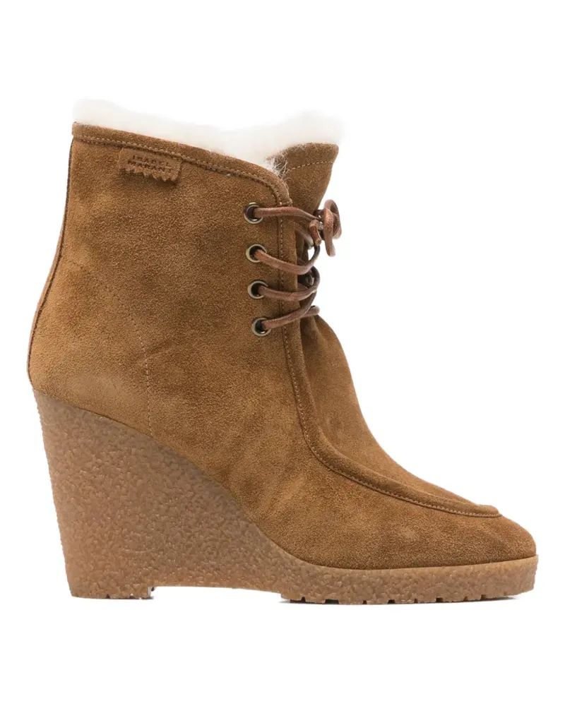 Isabel Marant Cylia Wedge-Stiefeletten - Braun Braun