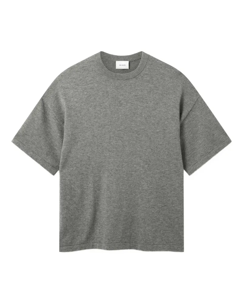 Axel Arigato Gestricktes Distort T-Shirt mit Logo - Grau Grau