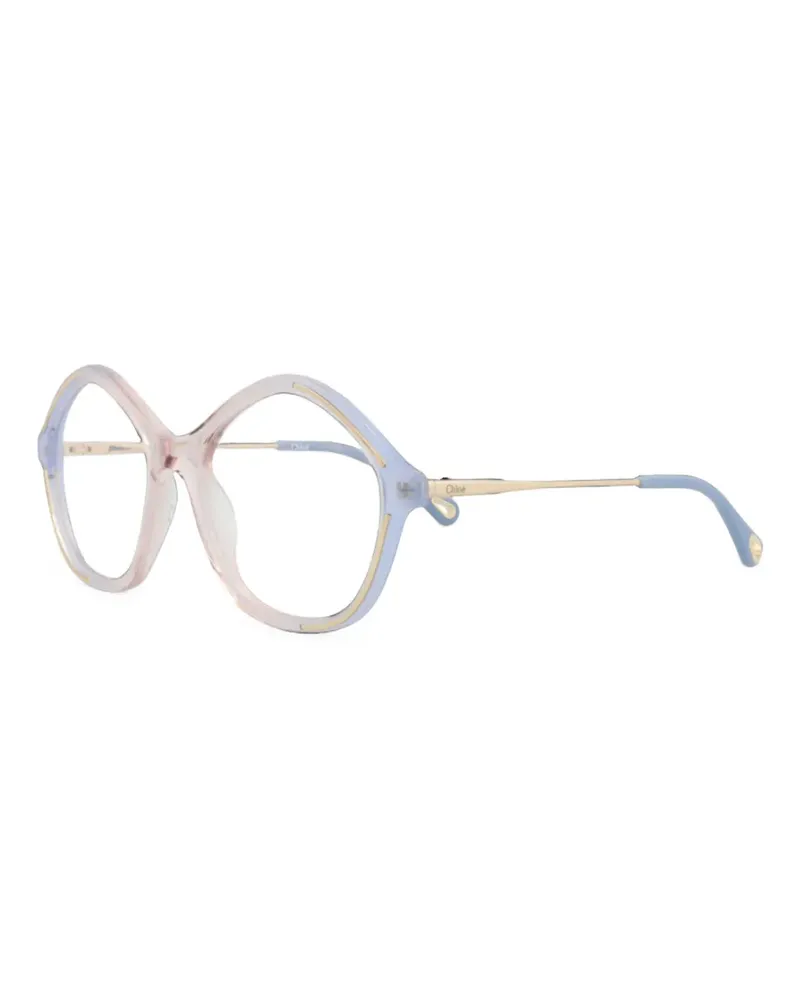 Chloé Brille mit geometrischem Gestell - Gold Gold