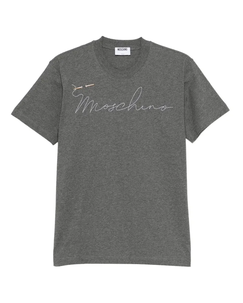 Moschino Signature T-Shirt - Grau Grau