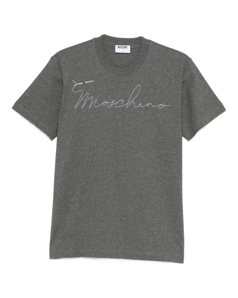 Moschino Signature T-Shirt - Grau Grau