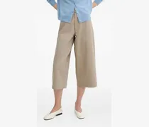 Klassische Cropped-Hose - Nude