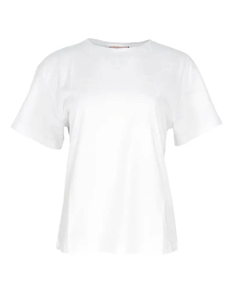 Twin-Set Oval T flock print T-shirt - Weiß Weiß