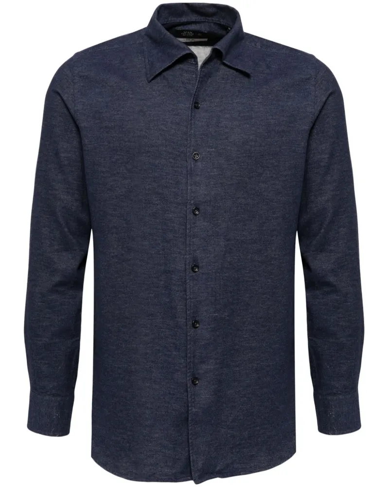 ManOnTheBoon Hemd mit Button-down-Kragen - Blau Blau