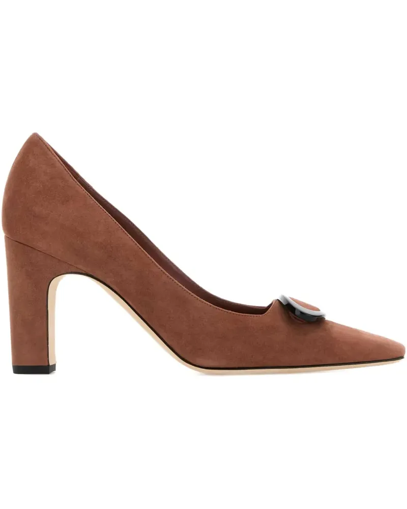 Manolo Blahnik Fenixhi Pumps 90mm - Braun Braun
