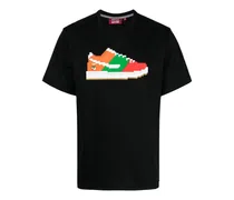 T-Shirt mit Convenience Sneakers-Print