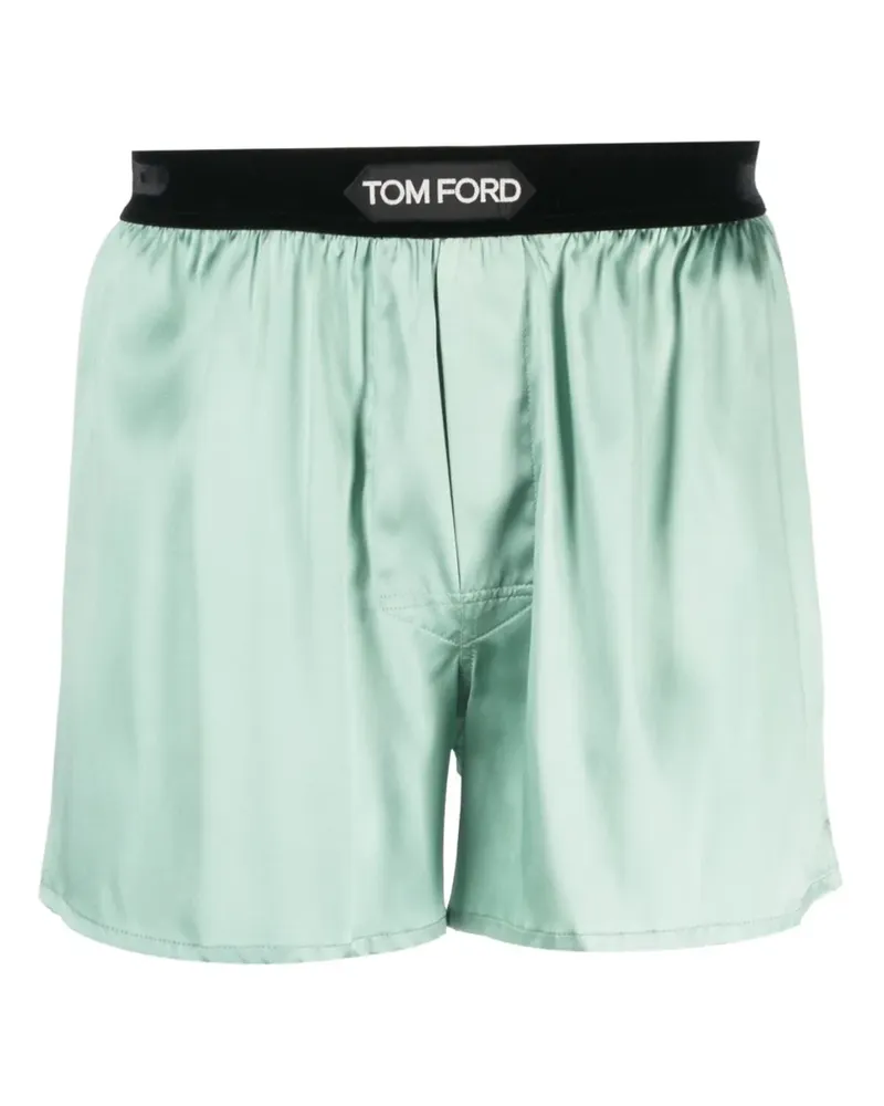 Tom Ford Boxershorts aus Seide - Grün Grün