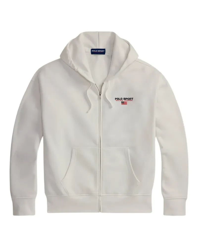 Ralph Lauren Kapuzenjacke mit Reißverschluss - Weiß Weiß