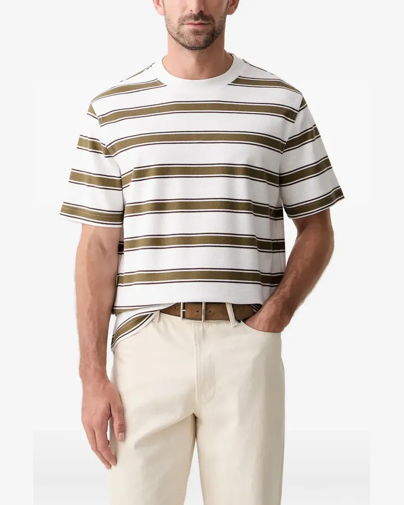 Barbour Browtop striped-pattern relaxed-fit T-shirt - Weiß Weiß