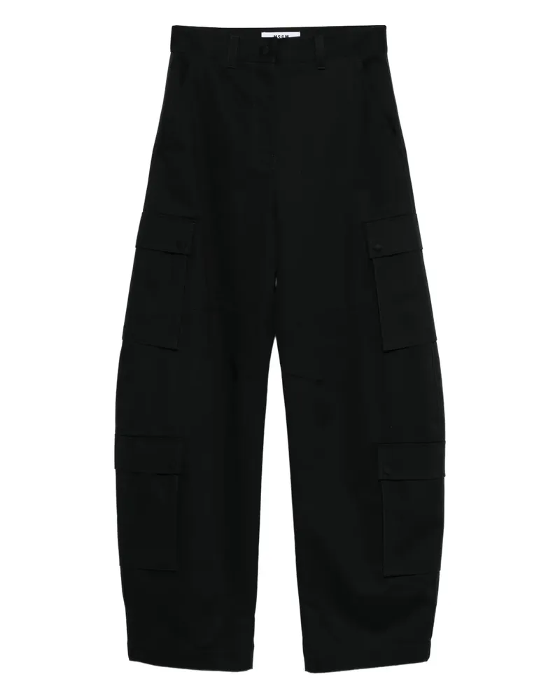 MSGM Hose mit aufgesetzter Tasche - Schwarz Schwarz