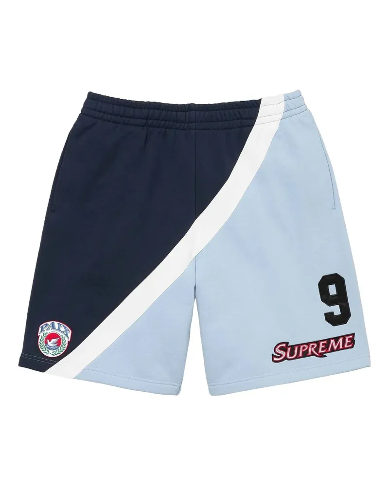 Supreme Being Equipe colour-block track shorts - Blau Blau
