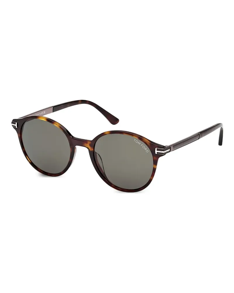 Tom Ford Araki Sonnenbrille mit rundem Gestell - Braun Braun