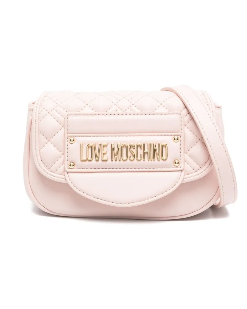 Moschino Umhängetasche mit Logo - Rosa Rosa
