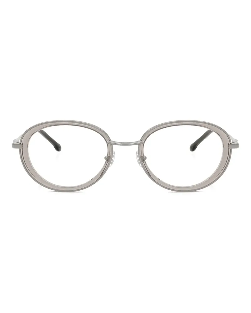 Diesel Brille mit ovalem Gestell - Grau Grau