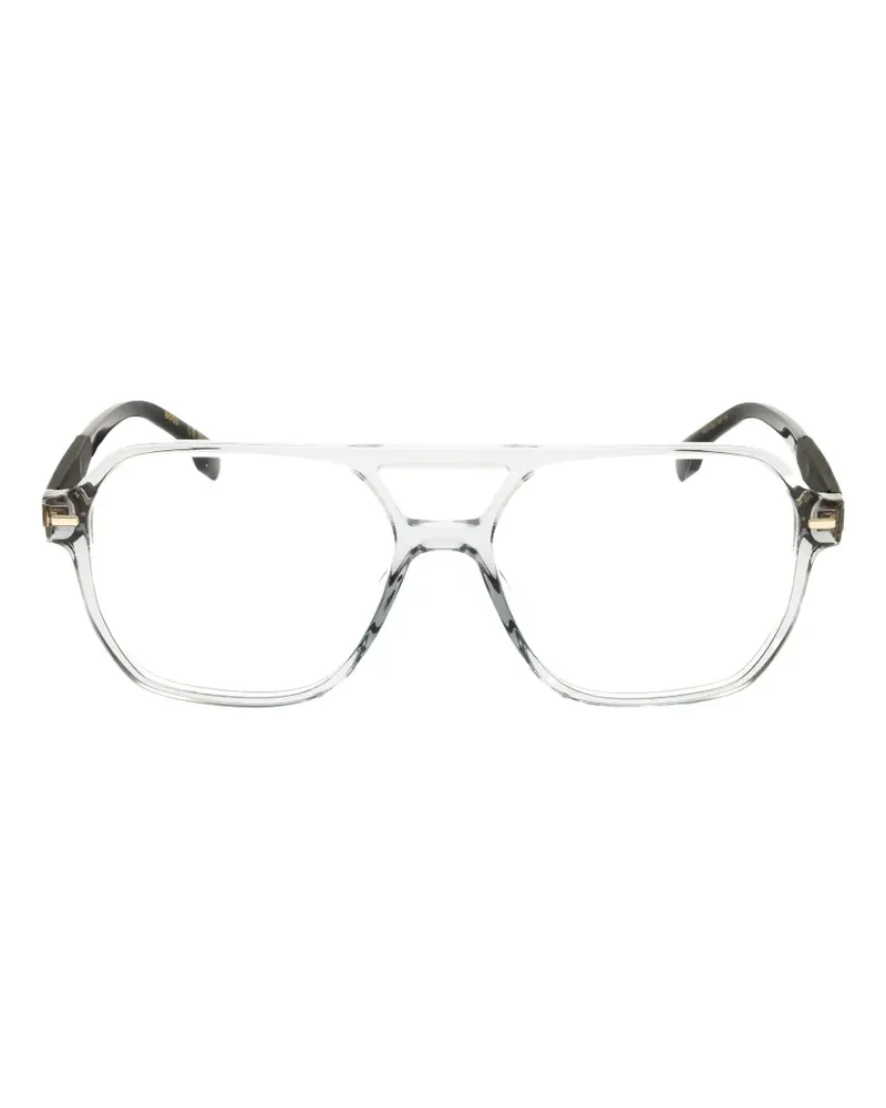 HUGO BOSS Brille mit geometrischem Gestell - Nude Nude