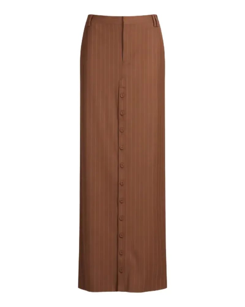 Jean Paul Gaultier striped maxi skirt - Braun Braun