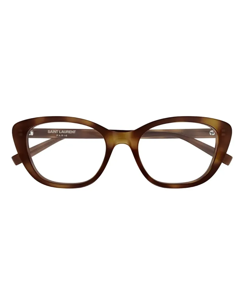 Saint Laurent Brille mit Cat-Eye-Gestell - Braun Braun