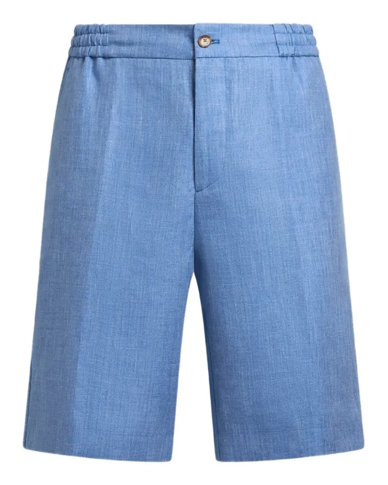Etro Shorts mit Leinenanteil - Blau Blau
