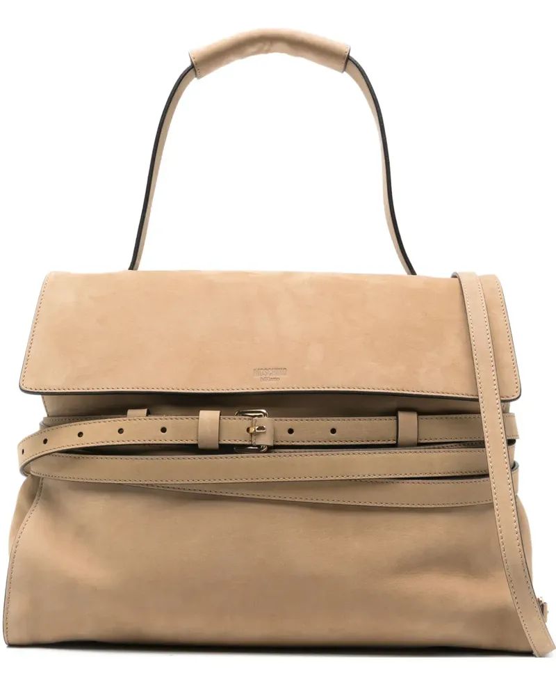 Moschino Tote Bag mit Gürtel - Nude Nude