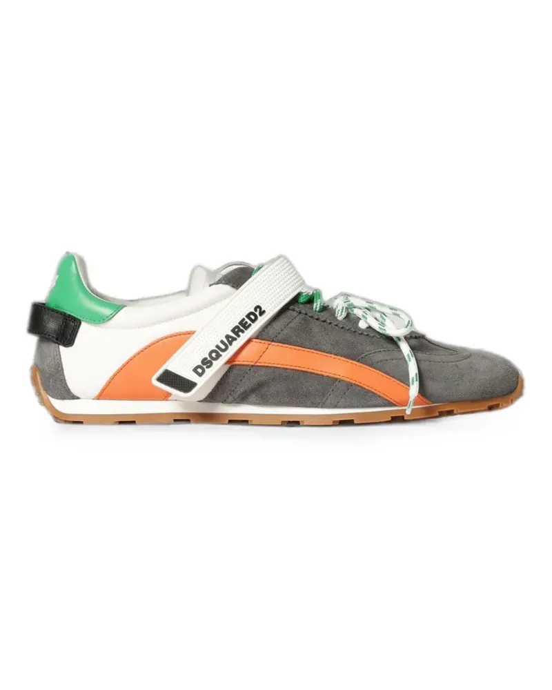Dsquared2 DC-642 leather-panel sneakers - Grau Grau