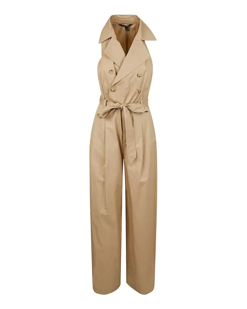 Ralph Lauren button belted jumpsuit - Nude Nude