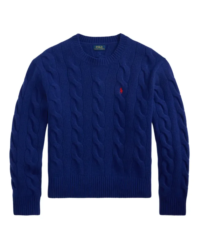 Ralph Lauren Pullover mit Zopfmuster - Blau Blau