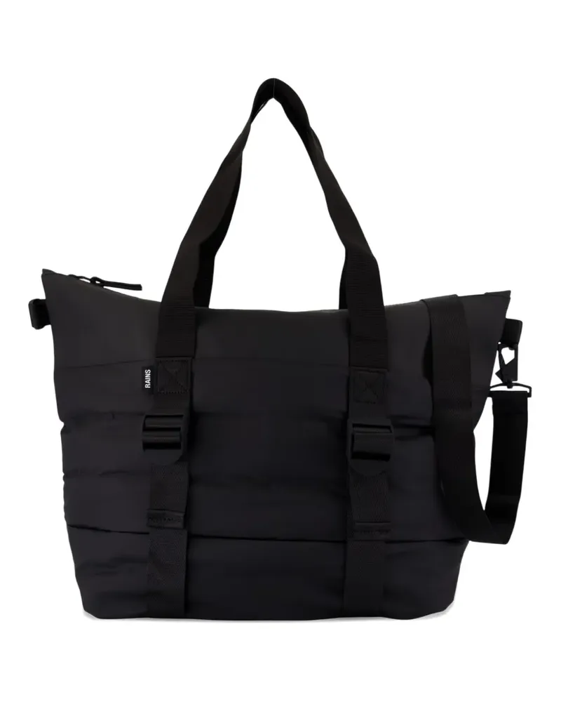 RAINS Mini Puffer Mix Tote Bag - Schwarz Schwarz