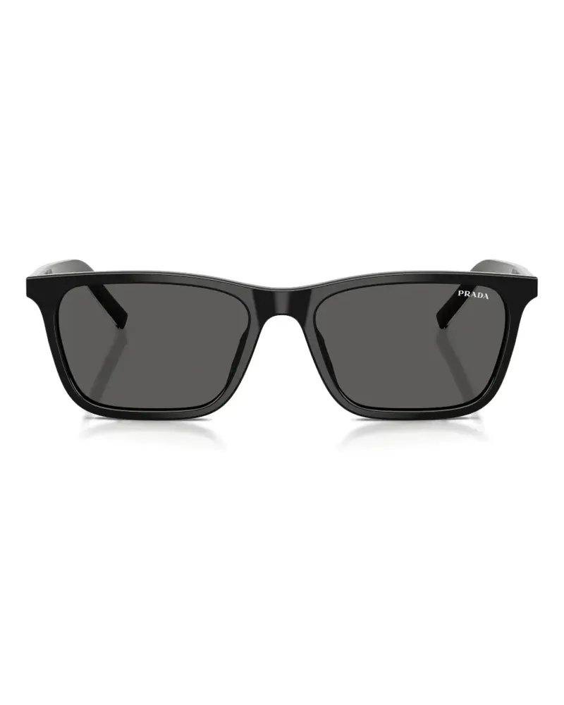 Prada sunglasses with the iconic metal plaque - Schwarz Schwarz