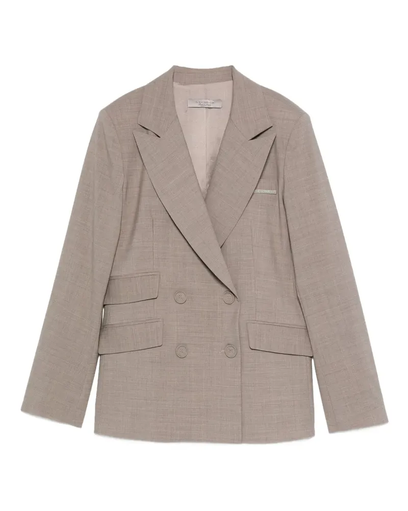 D.EXTERIOR Doppelreihige Jacke mit Klappentasche - Nude Nude