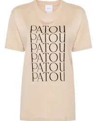 Patou T-Shirt aus Bio-Baumwolle Nude