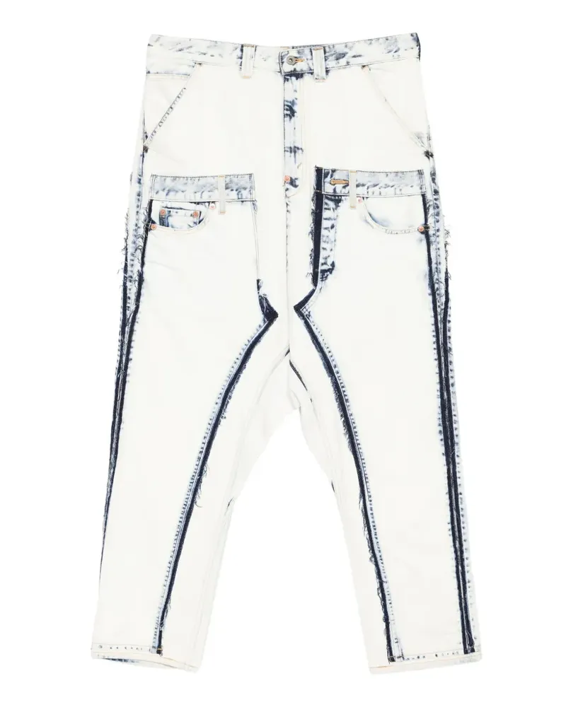Junya Watanabe bleached jeans - Weiß Weiß