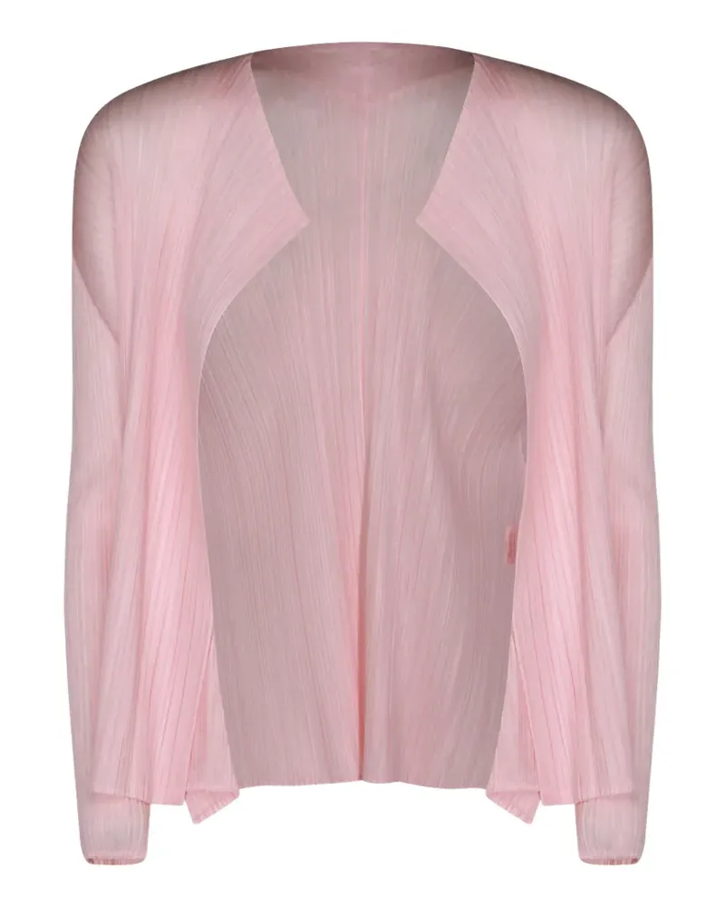 Issey Miyake plissé-effect cardigan - Rosa Rosa
