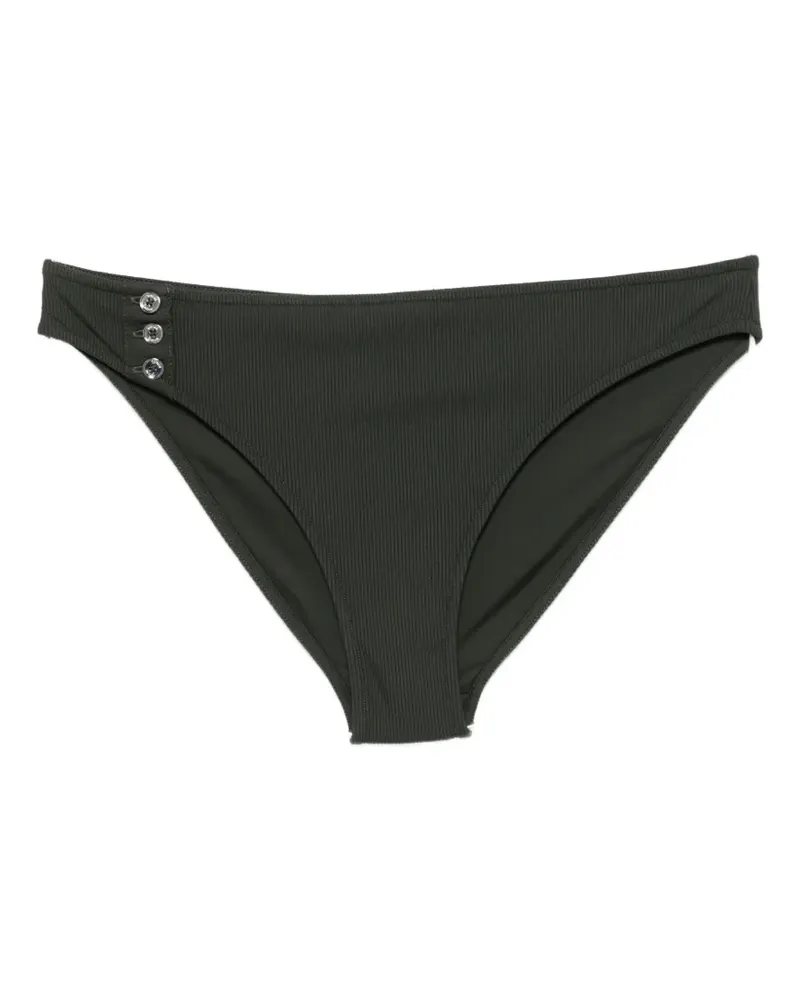 Totême ribbed button bikini bottom - Grün Grün