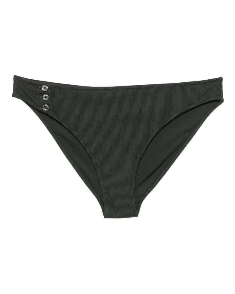 Totême ribbed button bikini bottom - Grün Grün