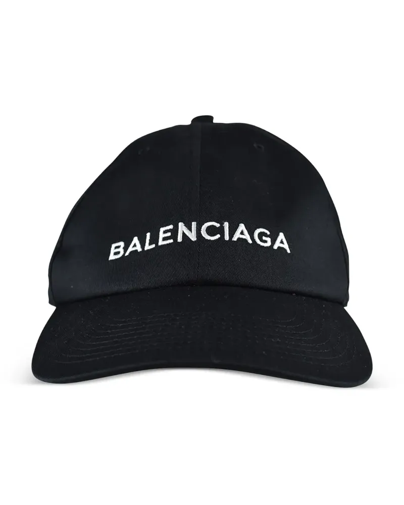 Balenciaga Baseballkappe mit Logo-Stickerei - Schwarz Schwarz