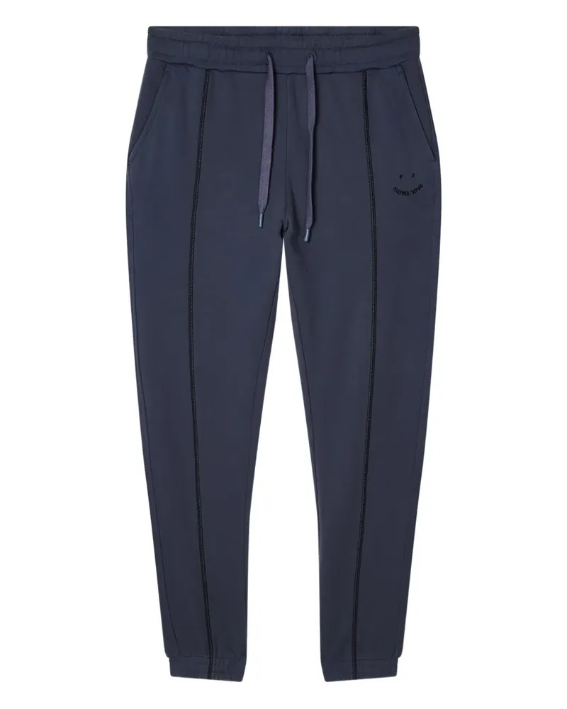 Paul Smith drawstring-fastening seam track pants - Blau Blau