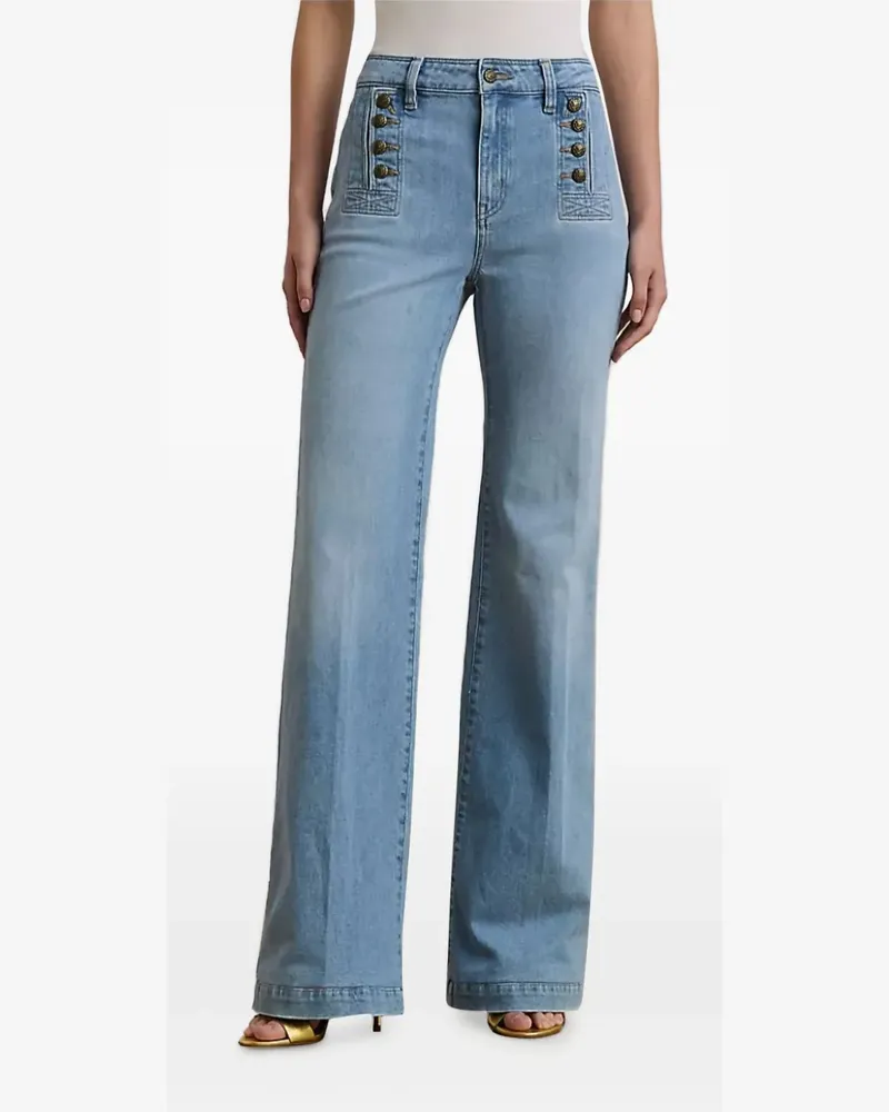 Ralph Lauren Jeans mit hohem Bund - Blau Blau