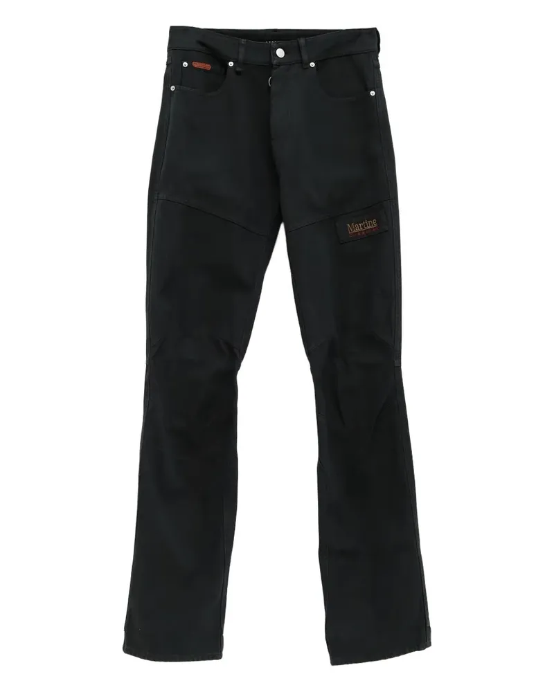 Martine Rose Jeans mit Logo-Applikation - Schwarz Schwarz