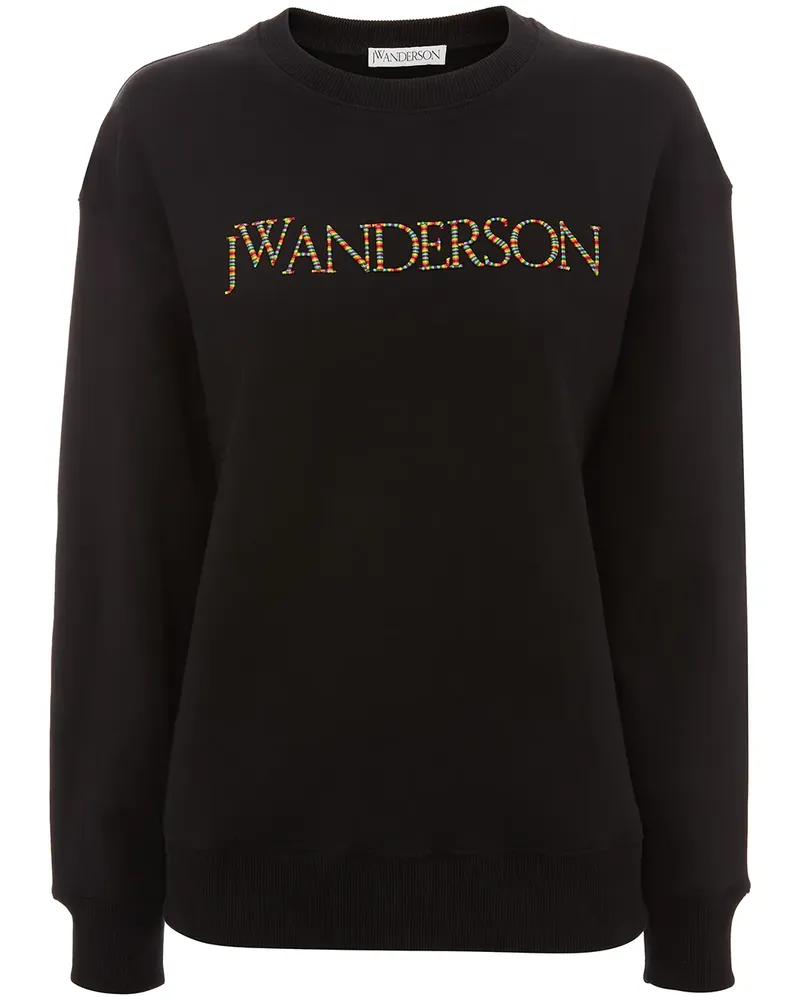 J.W.Anderson Sweatshirt mit Logo-Stickerei - Schwarz Schwarz