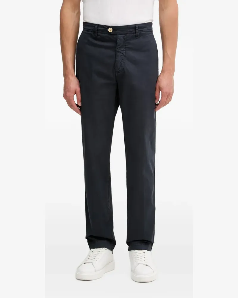 Aeronautica Militare logo-patch straight-leg trousers - Blau Blau