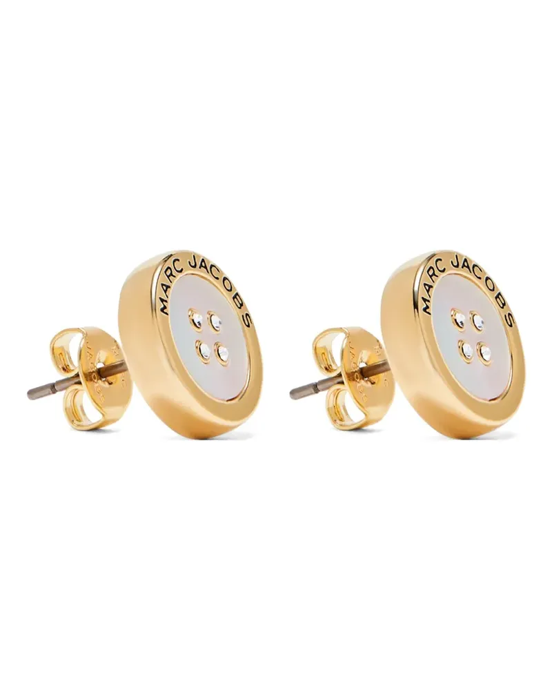 Marc Jacobs Knopf-Ohrringe - Gold Gold