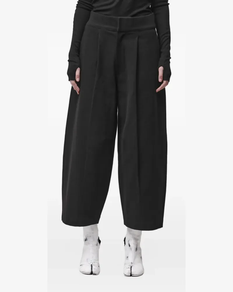 THOM KROM W ST 438 pleated wide-leg trousers - Schwarz Schwarz